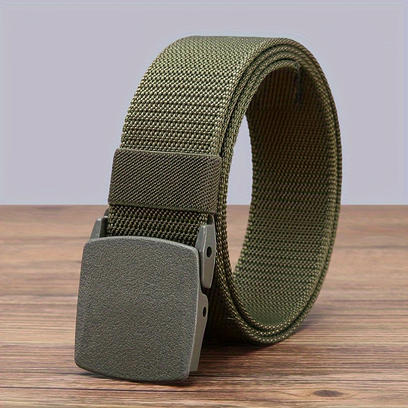Quick-Drying Nylon Belt for Men with Plastic Buckle