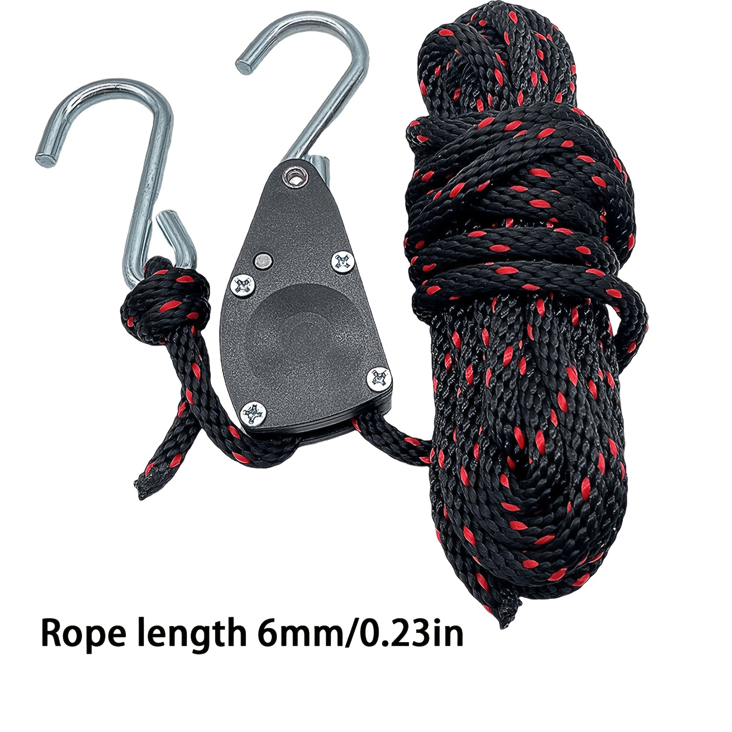 TEMU 1/4'' Car Dent Repair Telescopic Rope, Car Door And Hood Maintenance And Repair Hook Rope, Adjustable Rope Length