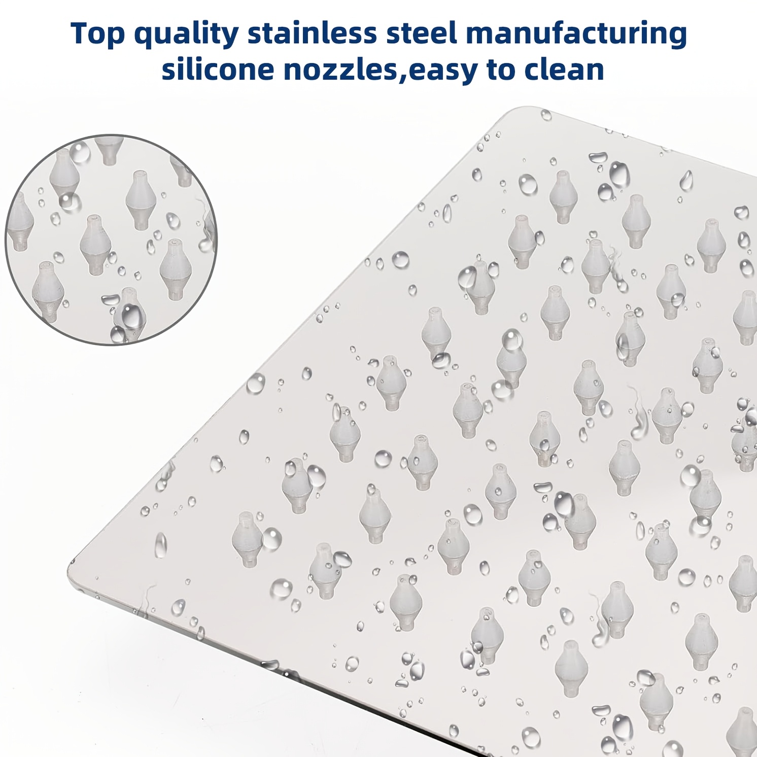 8.0-inch Stainless Steel Shower Head with 20-Stage Filtration