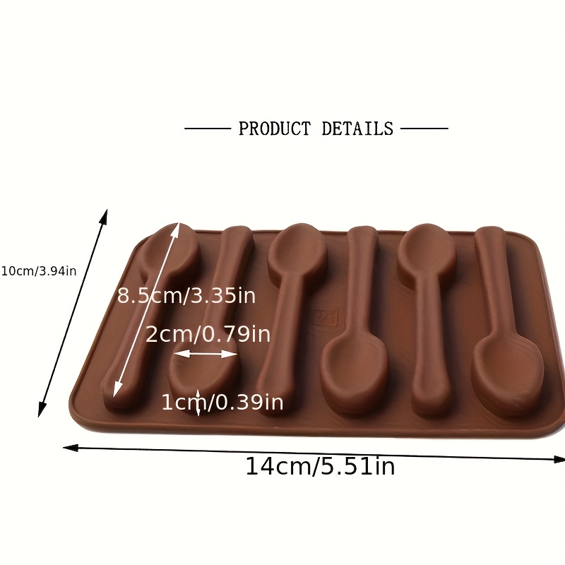 1pc Spoon Silicone Mold, For , Scented Candle Gypsum Polymer Clay Making!