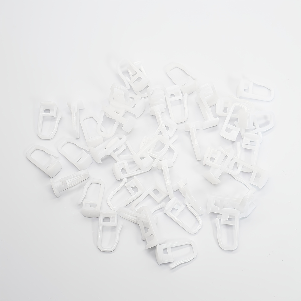 TEMU 100 ganci per tende in plastica con perline scorrevoli e ruote da 1 cm, adatti per tende trasparenti da bagno