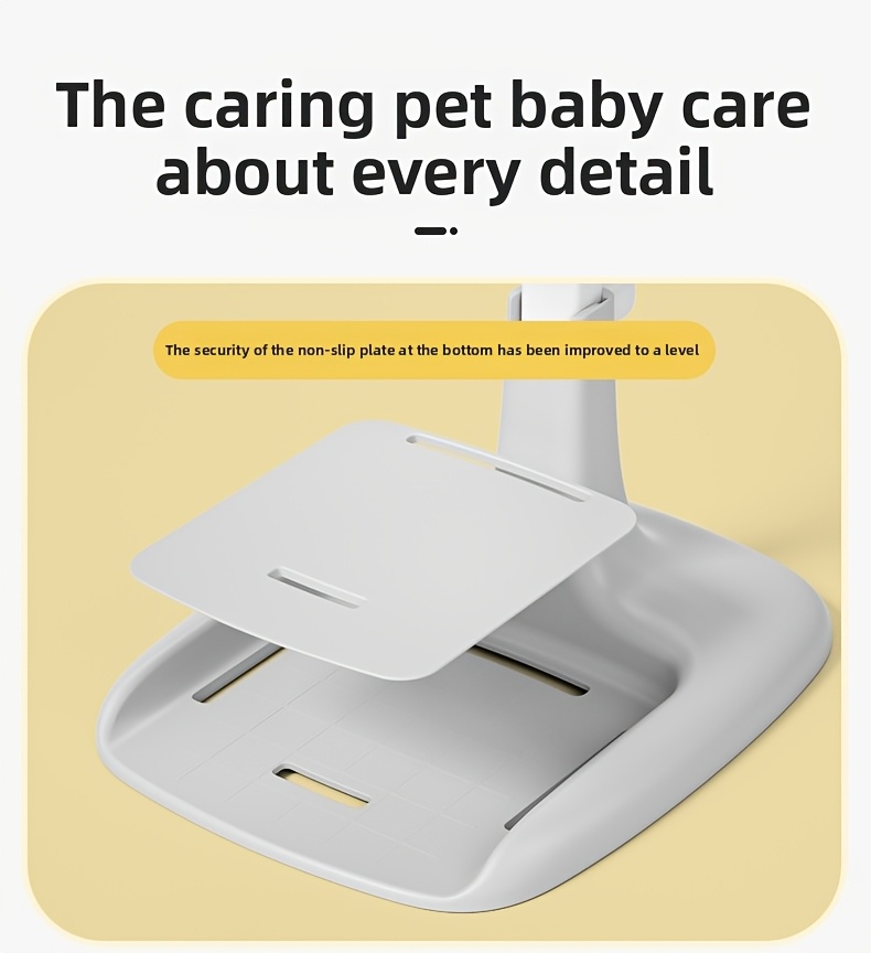 Adjustable and Foldable Bath Stand with Anti-Slip Base, Duck Design, PP Material for Ages 3 to 6 - Safety Bathtime Helper for