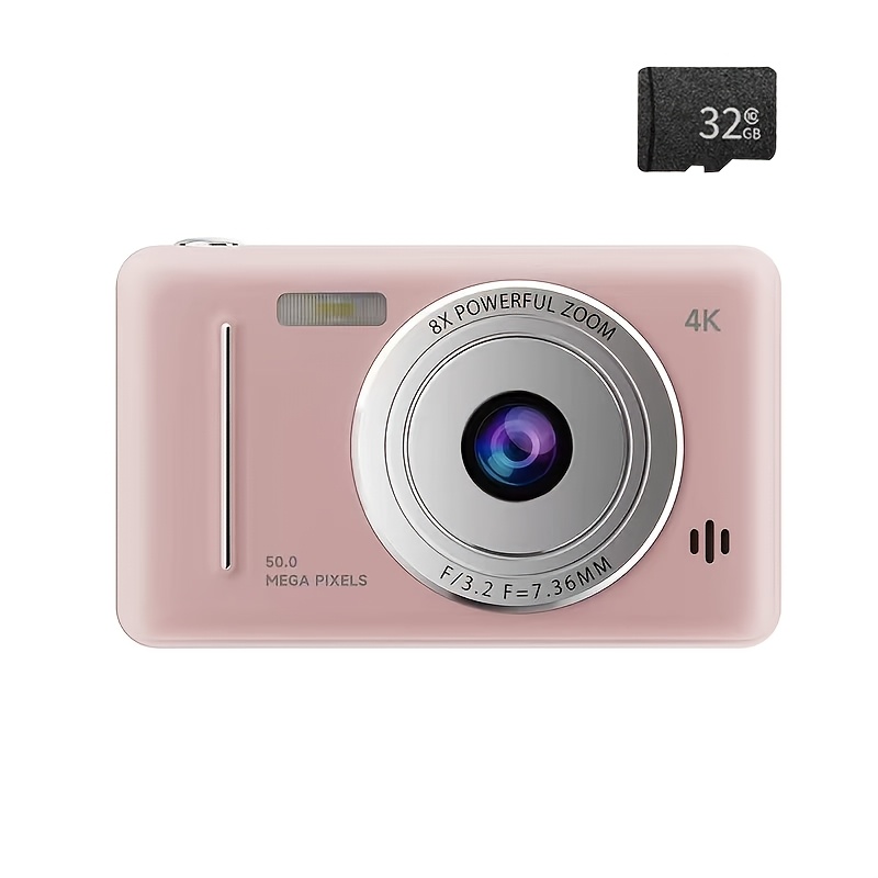 Portable Lightweight Retro Ccd Entry-level Camera With Dual Front And Rear Cameras And Flash, 2 Styles (no Memory Card And With 32g Memory Card) - - 1pc