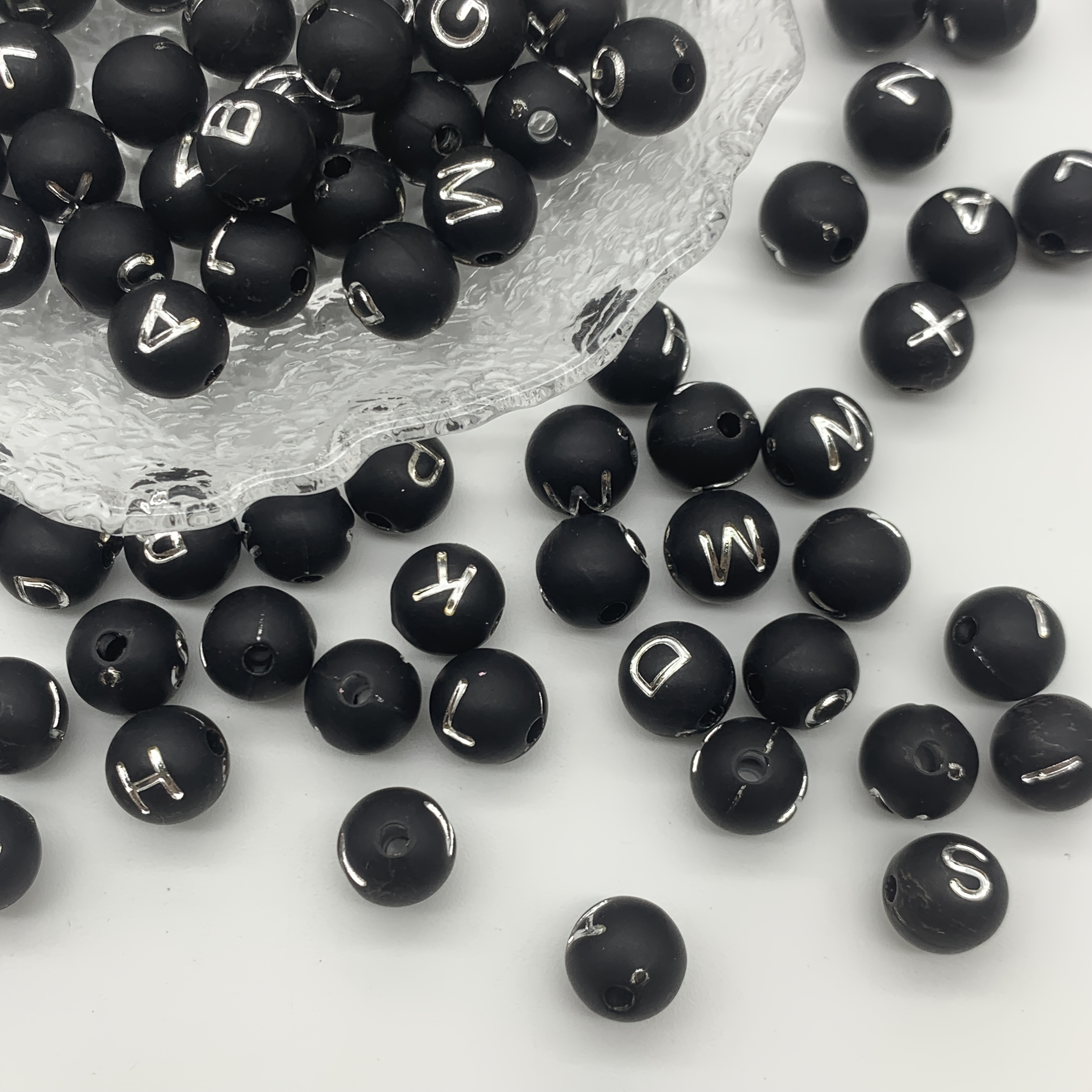 100pcs Round Beads Fashion For Diy Bracelet Necklace Small Business Jewelry Making Craft Supplies