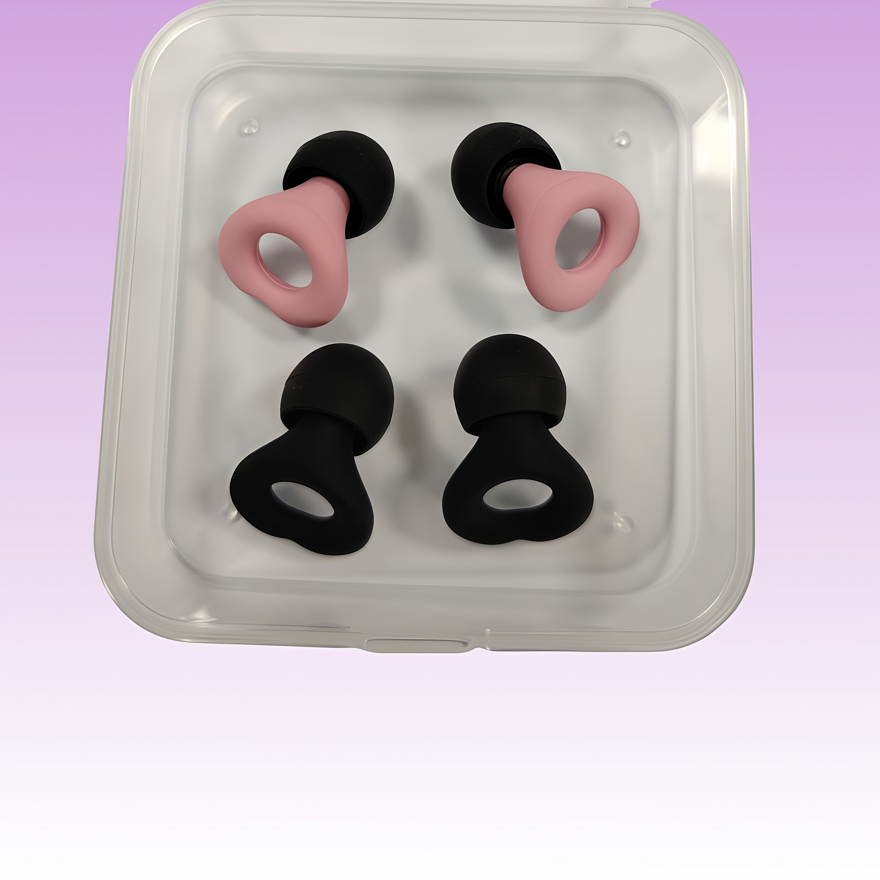 TEMU Bouchons d'oreille réutilisables en silicone, adaptés pour la natation, le sommeil, les voyages air, doux et confortables