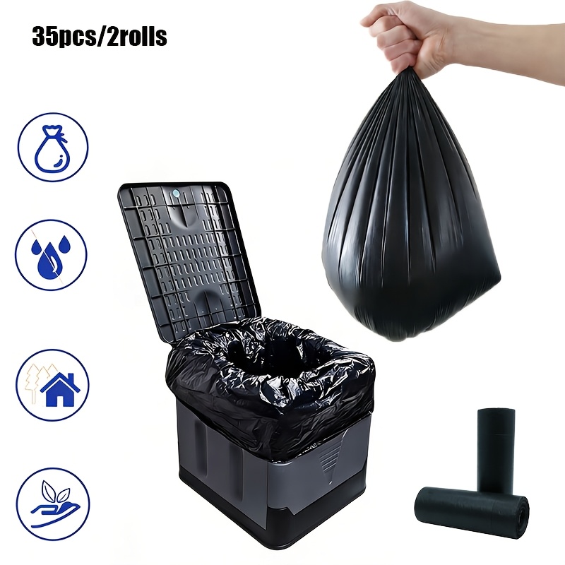 TEMU Portable Toilet Cleaning Bags, Disposable Waste Bags, Portable Toilet Bags, Toilet Cleaning Bags, Disposable Commode Bags For Pregnant Women And