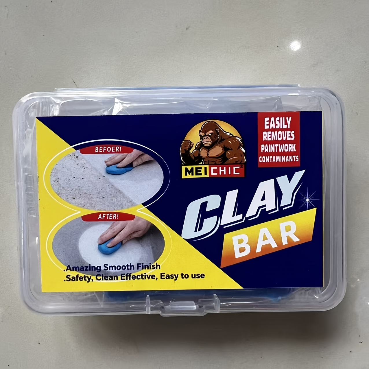 E-shop 2 Stück Clay Bar – Pro beseitigt Teer, Vogelkot, Harz & Overspray | Sanfter Lackschutz (Keine Kratzer), Universal für alle Fahrzeuge |