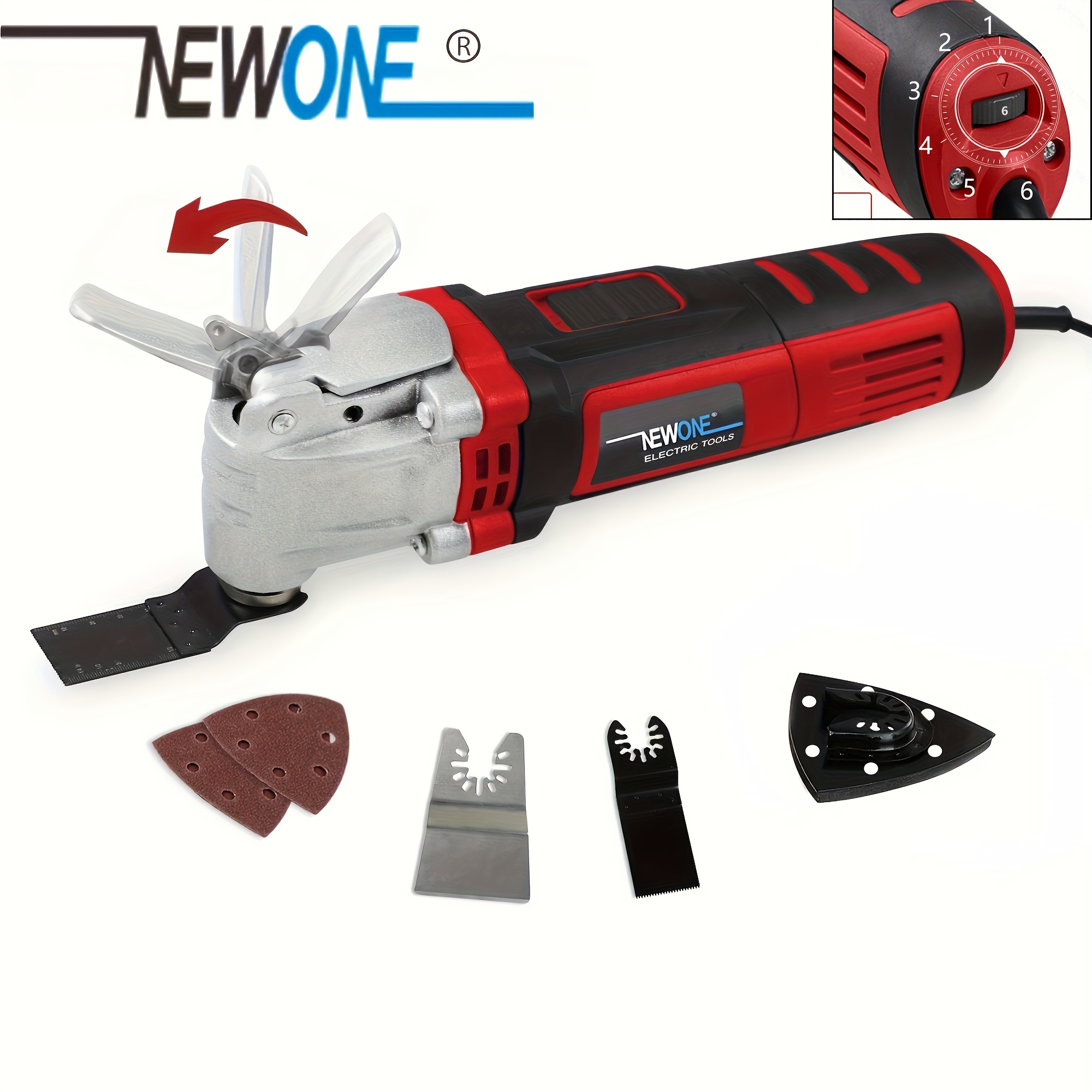 

Newone Oscillating Tool, 3.5-amp Oscillating Tool 4° , 6