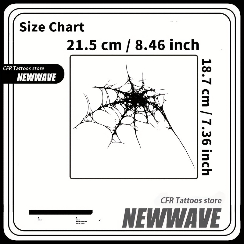 Image of American Dark Web Herbal Juice Tattoo Sticker Fake Tattoo Sexy Hot Gothic Durable Waterproof Temporary Tattoo Halloween Party Gift Y2k