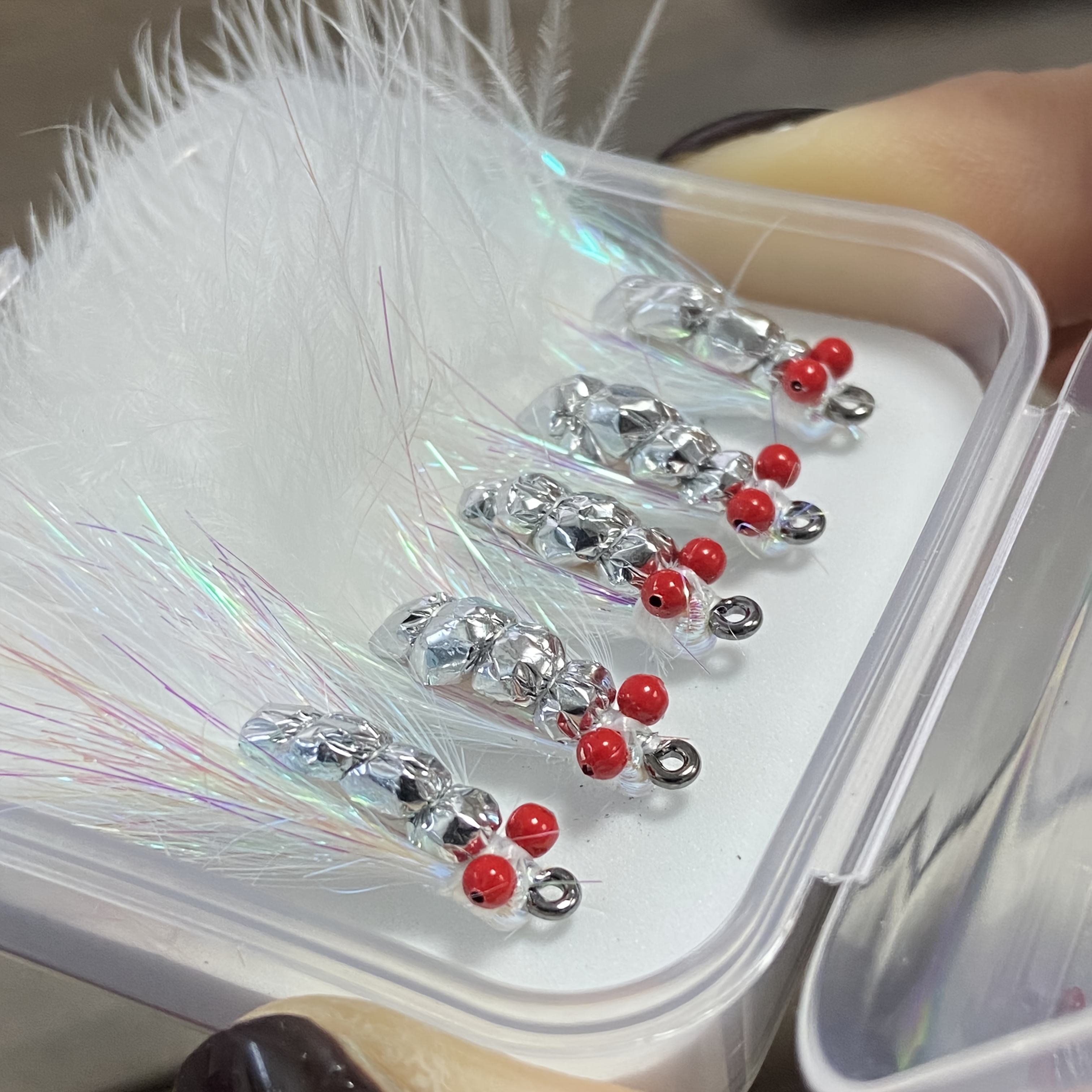 5pcs Fly Fishing Lure Set For Pike, , Fish, And Redtail With Hair Hooks