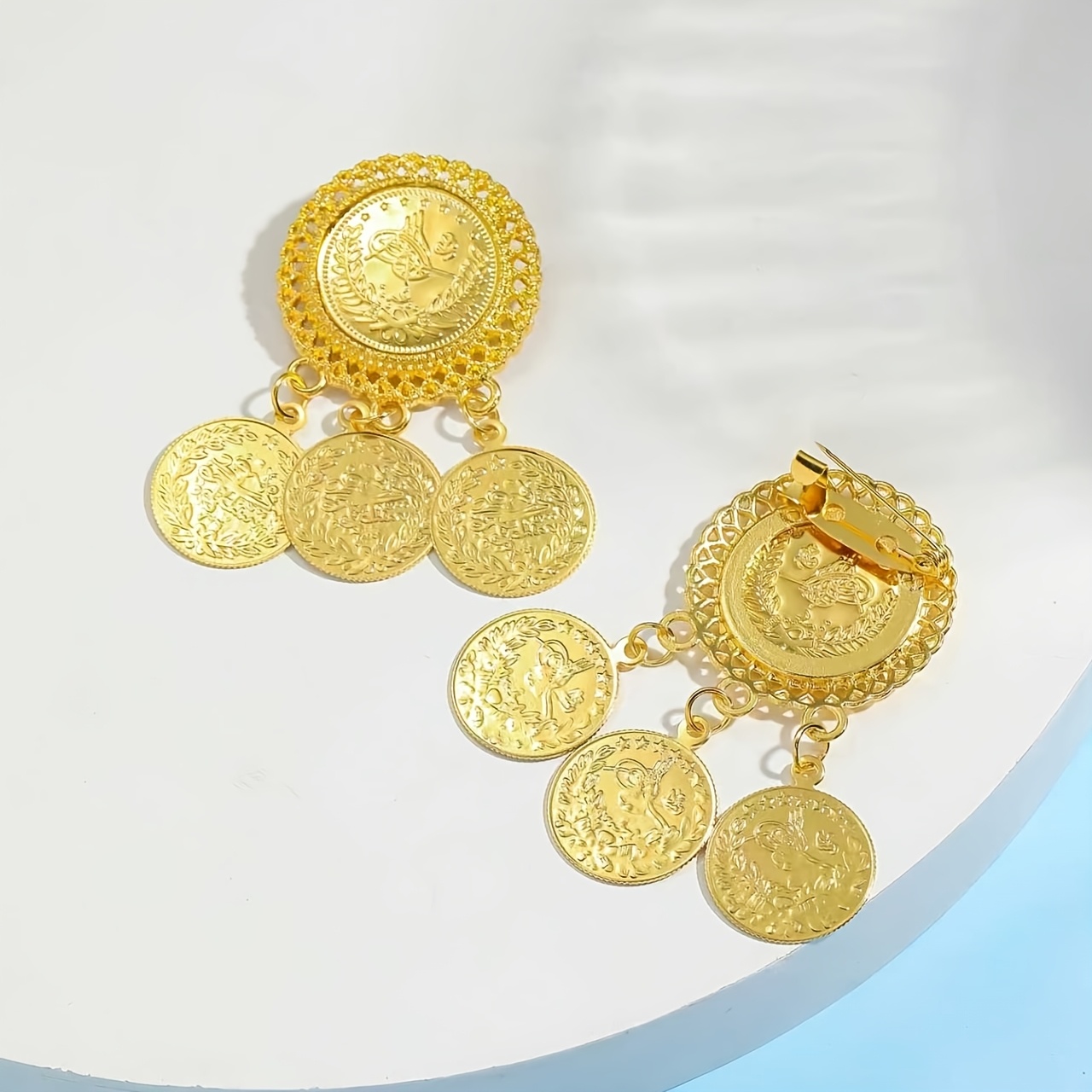 Women's Gold-Plated Kurdish-Turkish Style Brooches