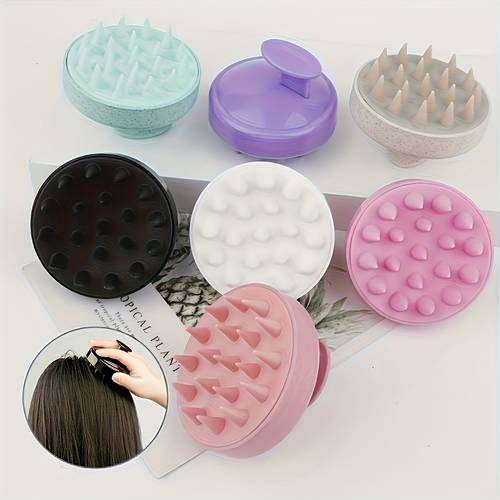 manual head massager gentle exfoliating scalp and scalp cleansing comb random color