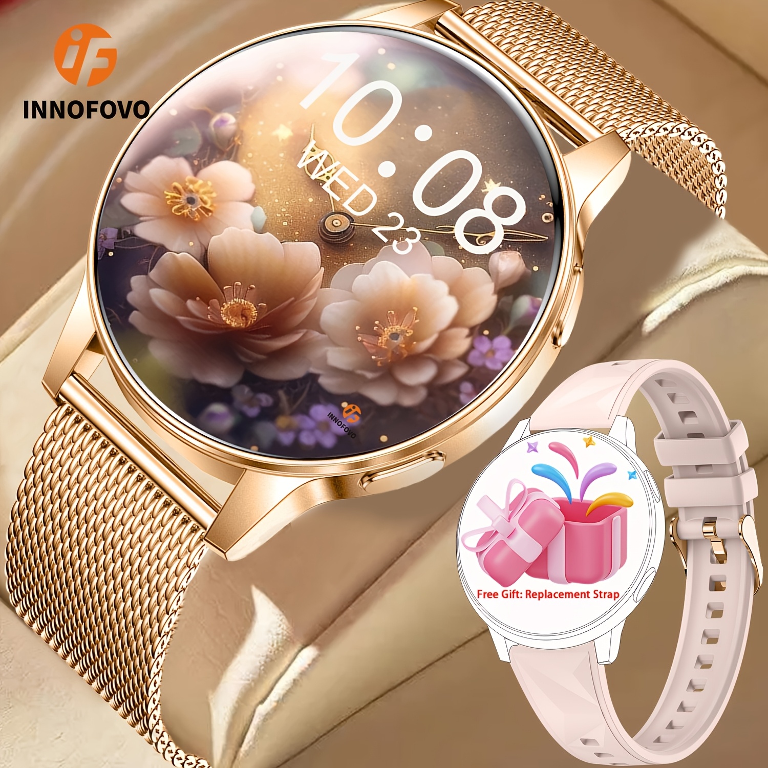 Smart Watch with HD Touchscreen and Voice Assistant