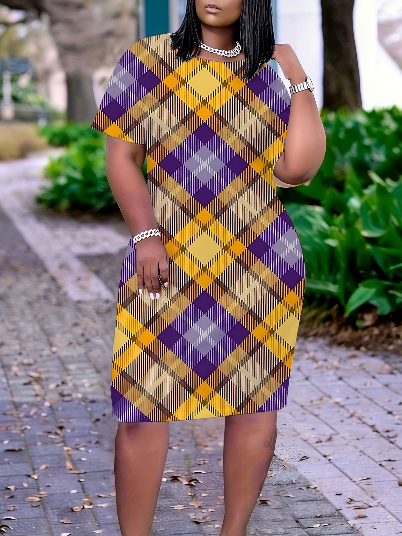 purple and yellow dress Polka Dots: & Polka Dots A-Line by MilitaryCandA Purple yellow suit | Mustard