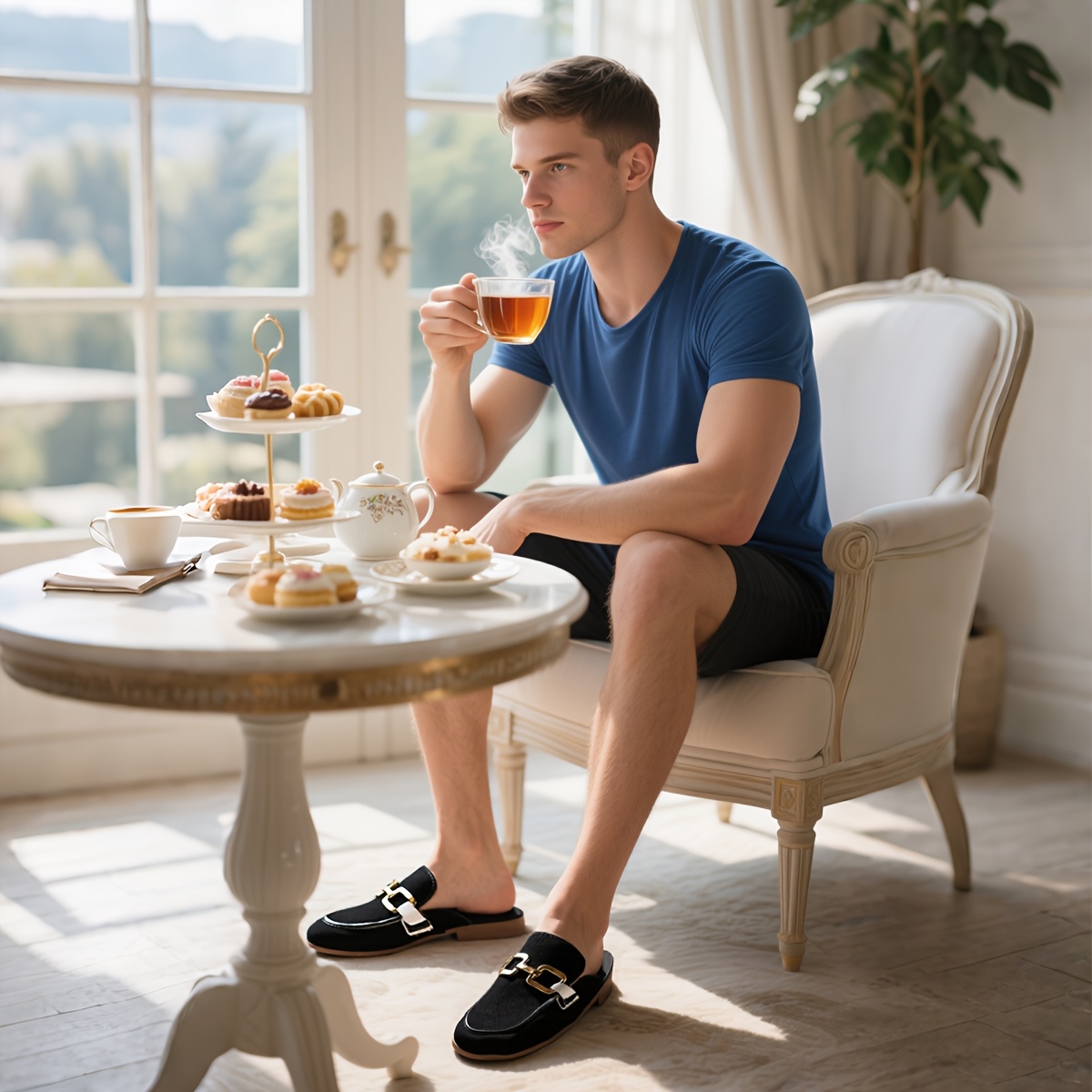 QRLQRL Men'S Slip-On Loafers - Casual & Comfortable Slip-On Shoes with Rubber Sole, Faux Upper, and Lining, Perfect for Casual Attire, Gifts, and Everyday Comfort, Casual Footwear | Stylish Loafers | Rubber Sole Shoes