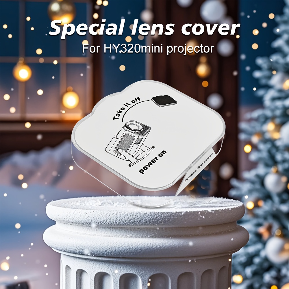 W WUDUNG HY320 Mini Projector Lens Protector - Durable PVC Dust Cover, Scratch-Resistant