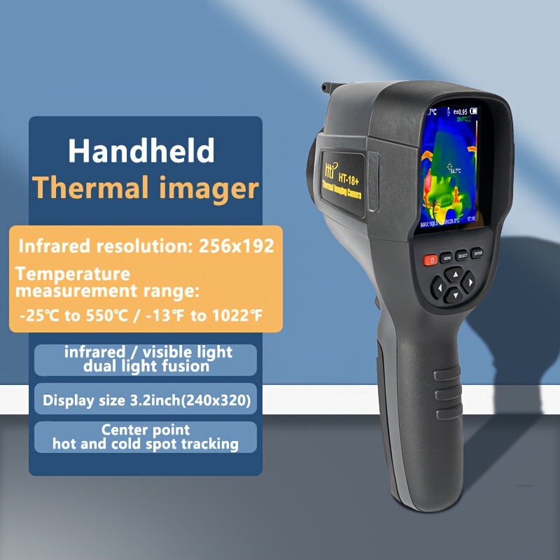 Cámara térmica para teléfonos inteligentes, 256x192 25Hz Teléfono móvil  infrarrojo cámara térmica para Android, cámara térmica impermeable tipo C  para