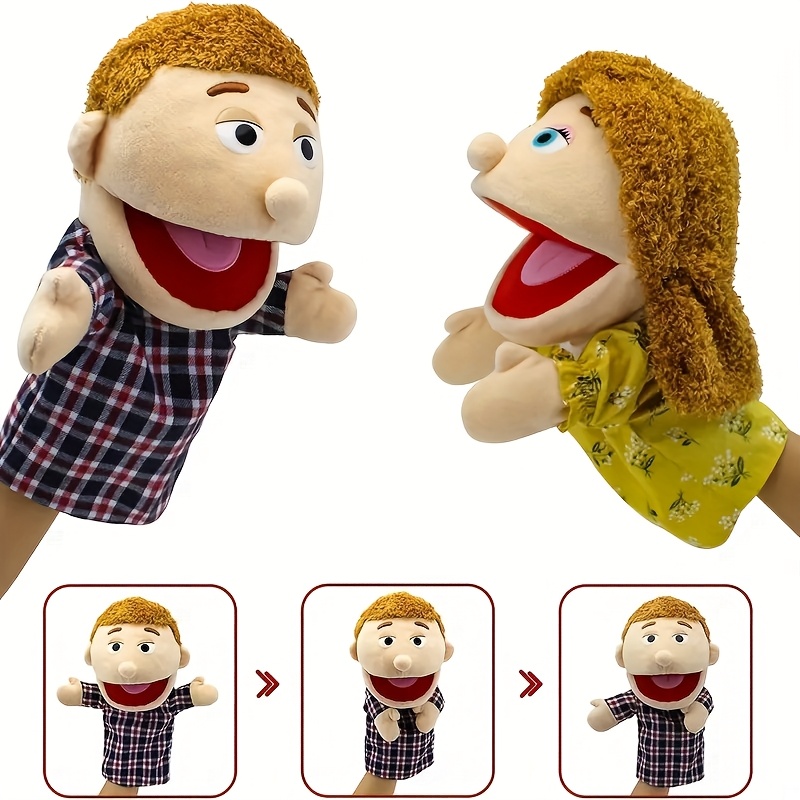 interactive plush toy with mouth   for   and education soft pp material     boys and girls ideal for role playing and learnin 0