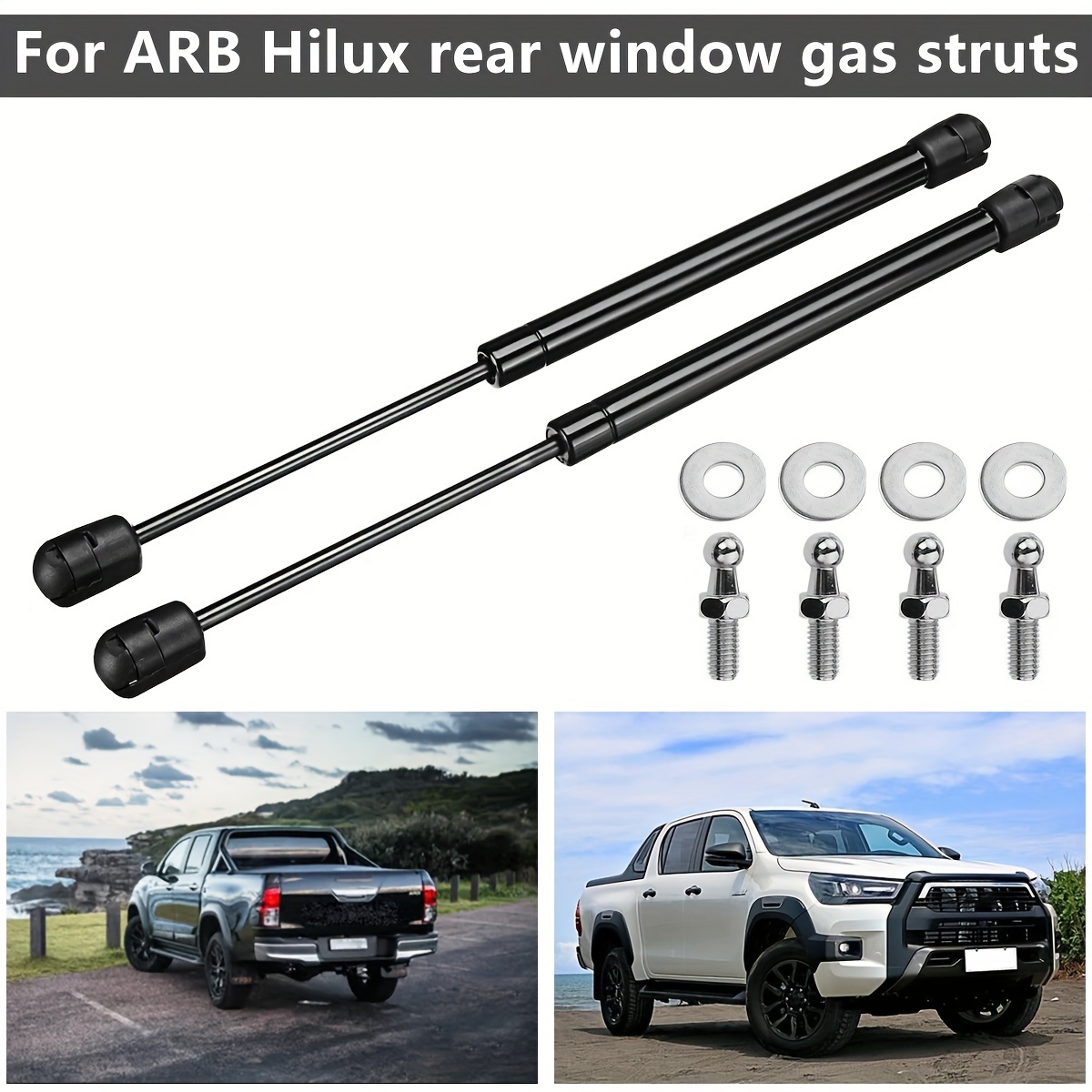 

2packs 160n Gas Struts Stainless Steel Gas Strut Lift Support 12.8in Gas Prop Spring Struts With 4 Screws Sets