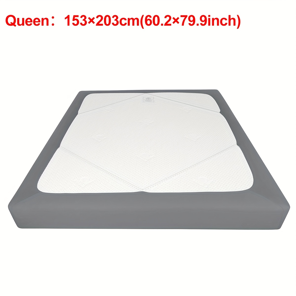TEMU Item: 1pc 125gsm Solid Color Y Fiber Fabric Stretch Bed Skirt, Box Spring Cover, Anti-slip And Dust-proof, Suitable For - For Bedroom Decoration