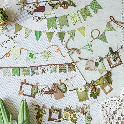 6 pack 60 sheet sticker set vintage paper cut out long strip hard card stickers colorful ribbon theme accessories for notebooks decorative photo frames phone cases water bottles desk decorations back to school supplies