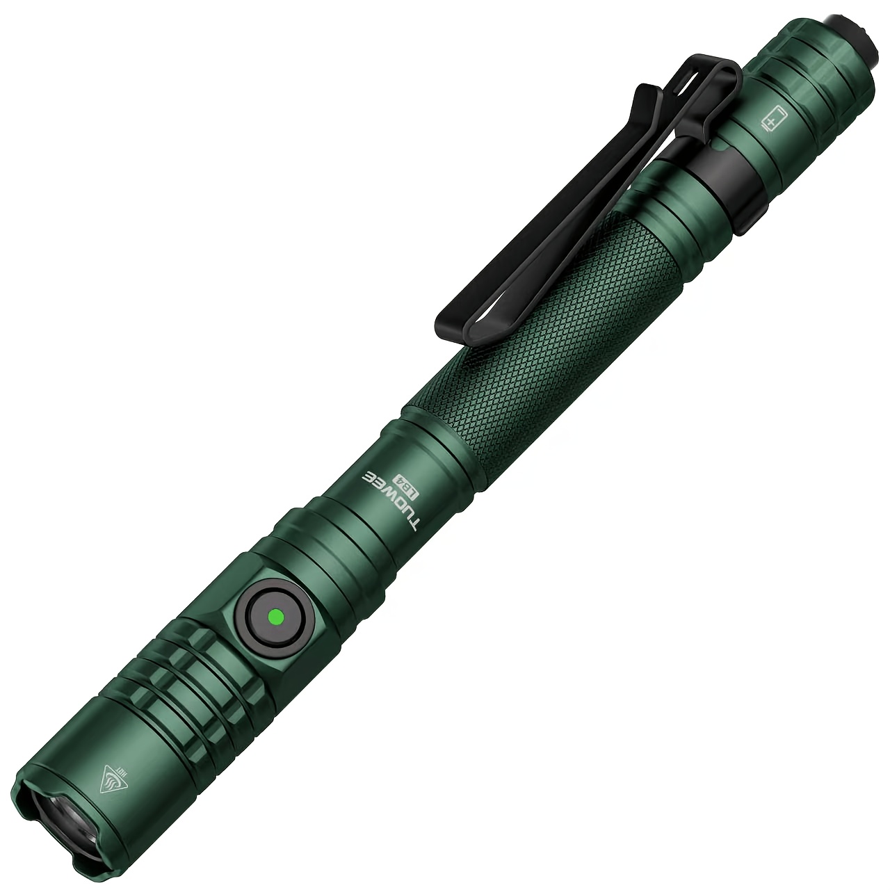 TEMU 1000 Pen Flashlight Rechargeable, Portable Edc Tactical Torch With Pocket Clip, Multi Handheld Led Flashlight, Aluminum Alloy Small Flashlight