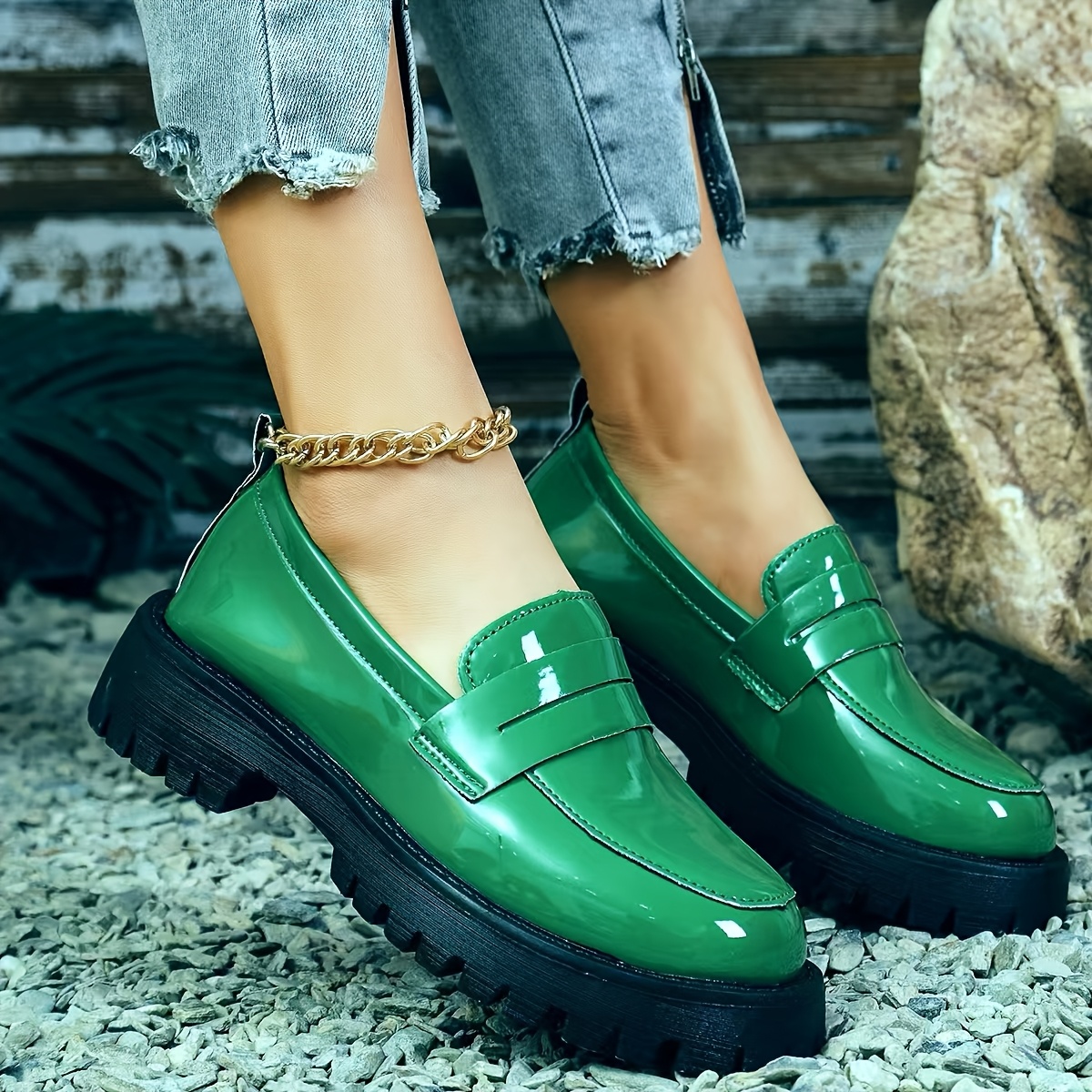 

English Green Conveniencelove Shoes