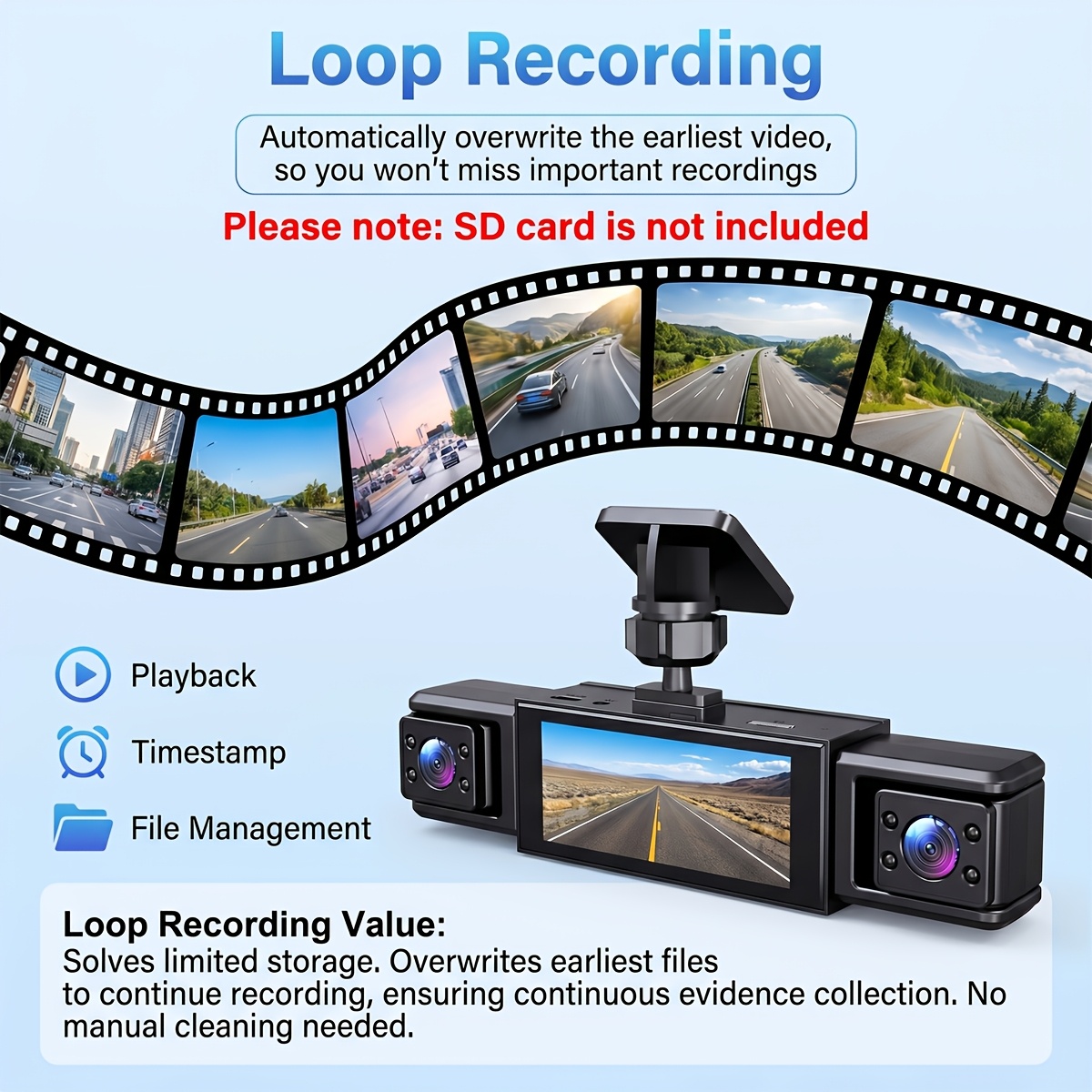 360° 4-Channel 1080P HD Safety Dash Cam Set