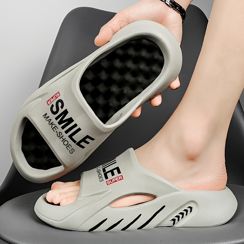 2025 summer unisex outdoor slides non slip eva sandals with   design breathable open toe   for men women durable casual slippers for   and pool   summer sandals home relaxation footwear   design flexible sole construction Product details 6