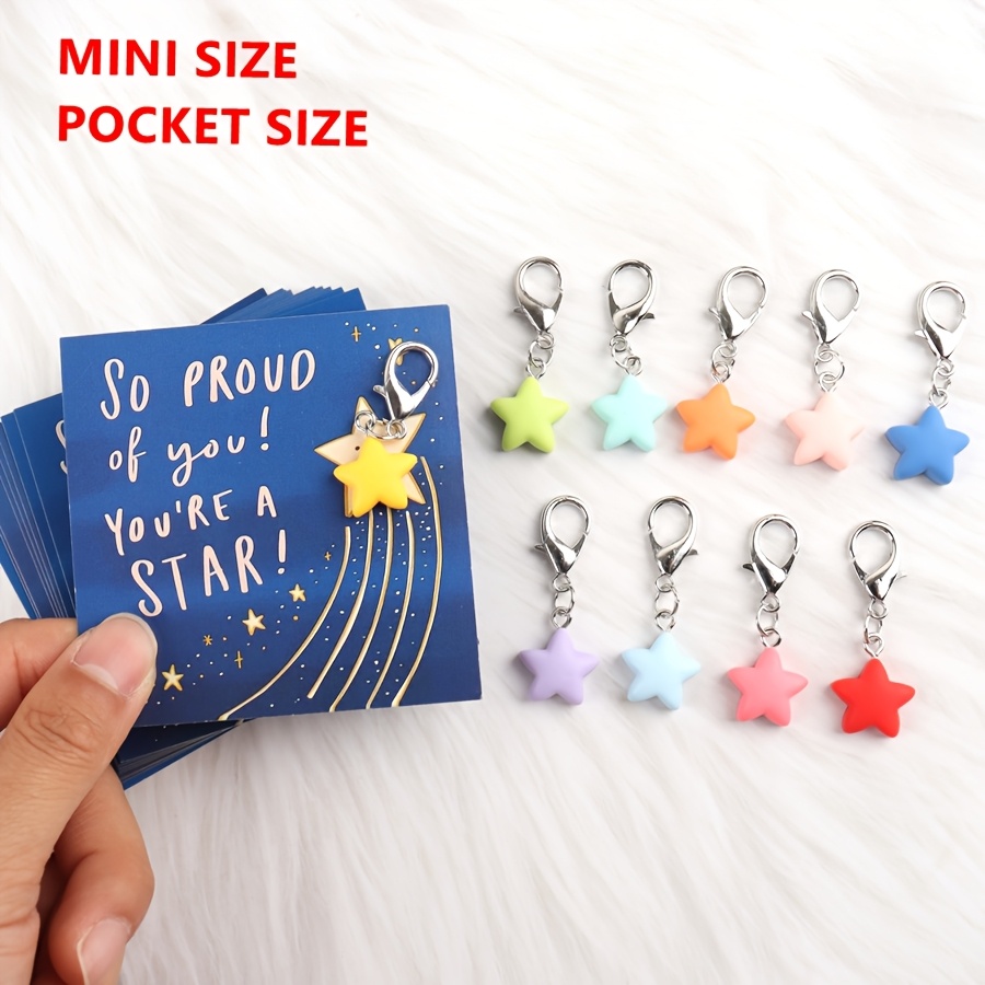 gift for her him set of 10 small   keychains featuring motivational cards that     of you youre     offering encouragement and recognition     for birthdays anniversaries graduations