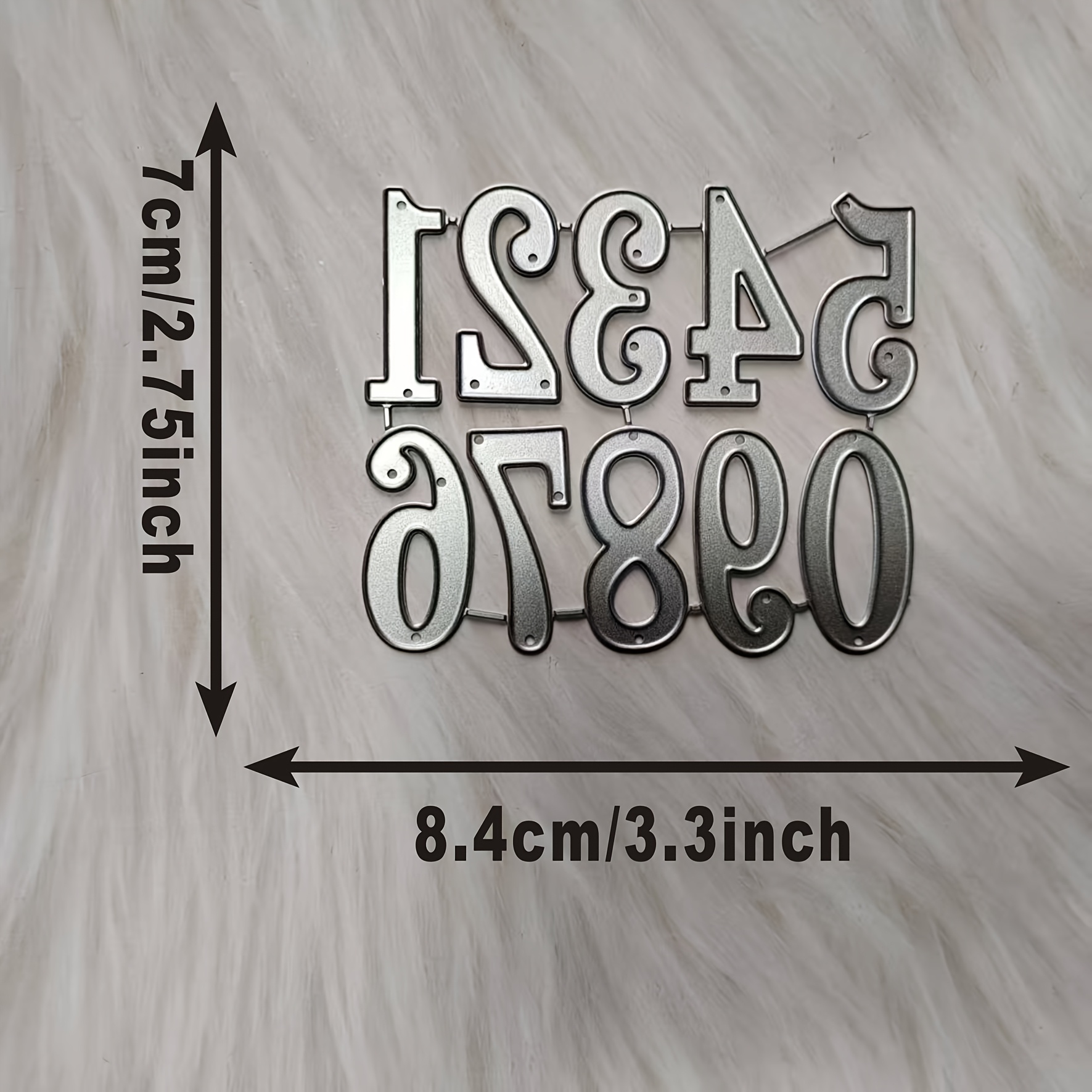 Image of 0-9 Numbers A Papercraft Embossing Cutting Template Greeting Card Diy Album Photo Album Decorative Embossing Mold Frame Lace Handmade Molds