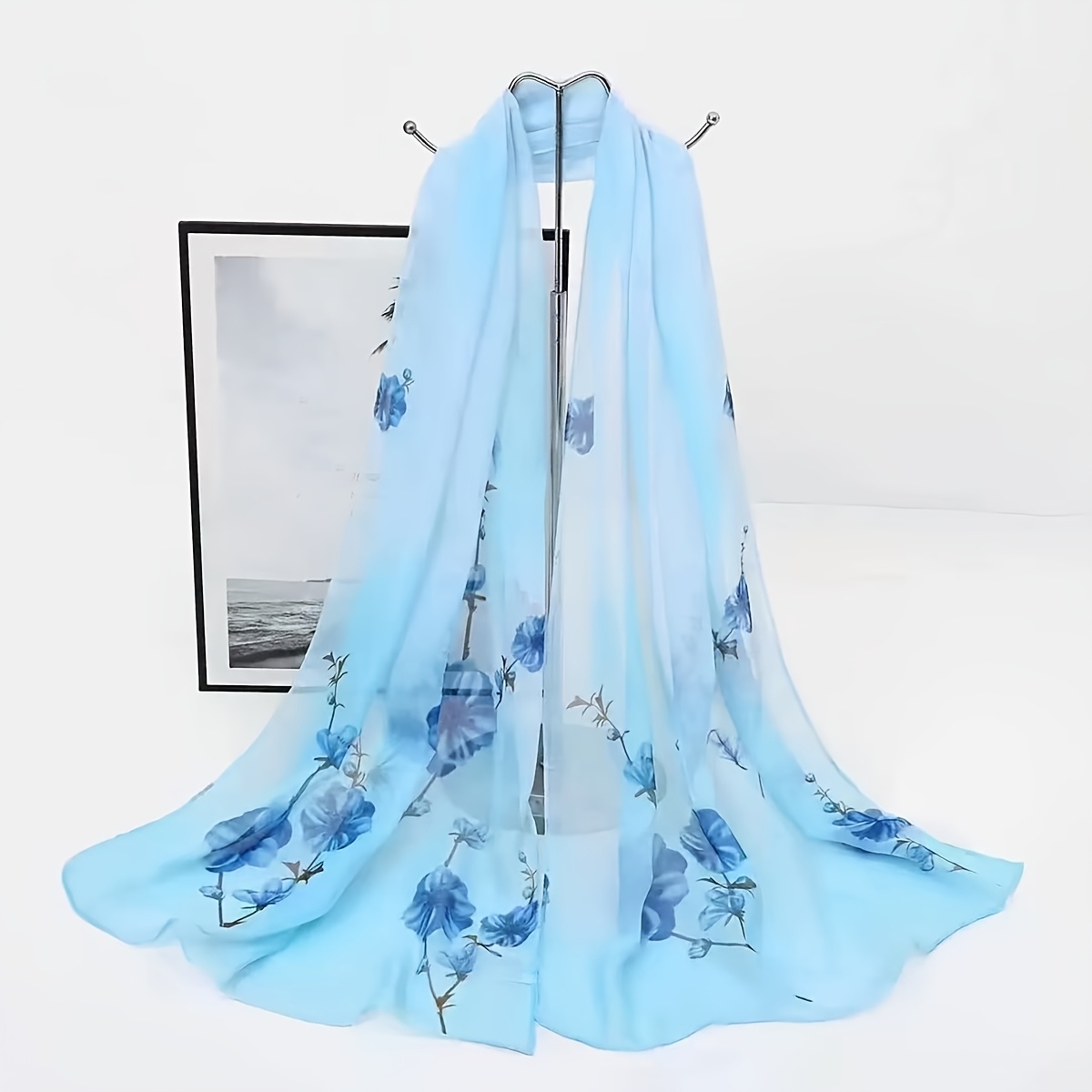 TEMU A Women's Fashion Thin Printed Scarf Shawl For Daily Wear
