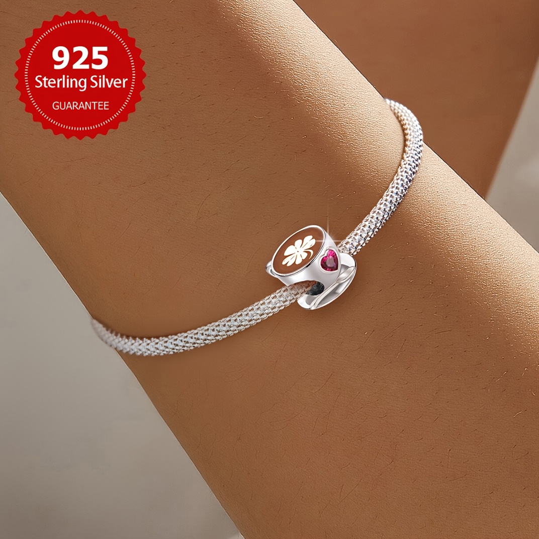 Four Leaf Clover Coffee Beaded Bracelet & Necklace Set