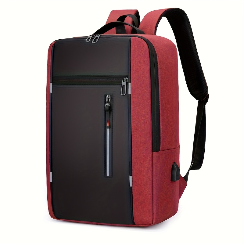 TEMU 1 sac à dos grande capacité avec port de chargement USB externe et compartiment pour ordinateur portable pour voyages air, camping, randonnée,