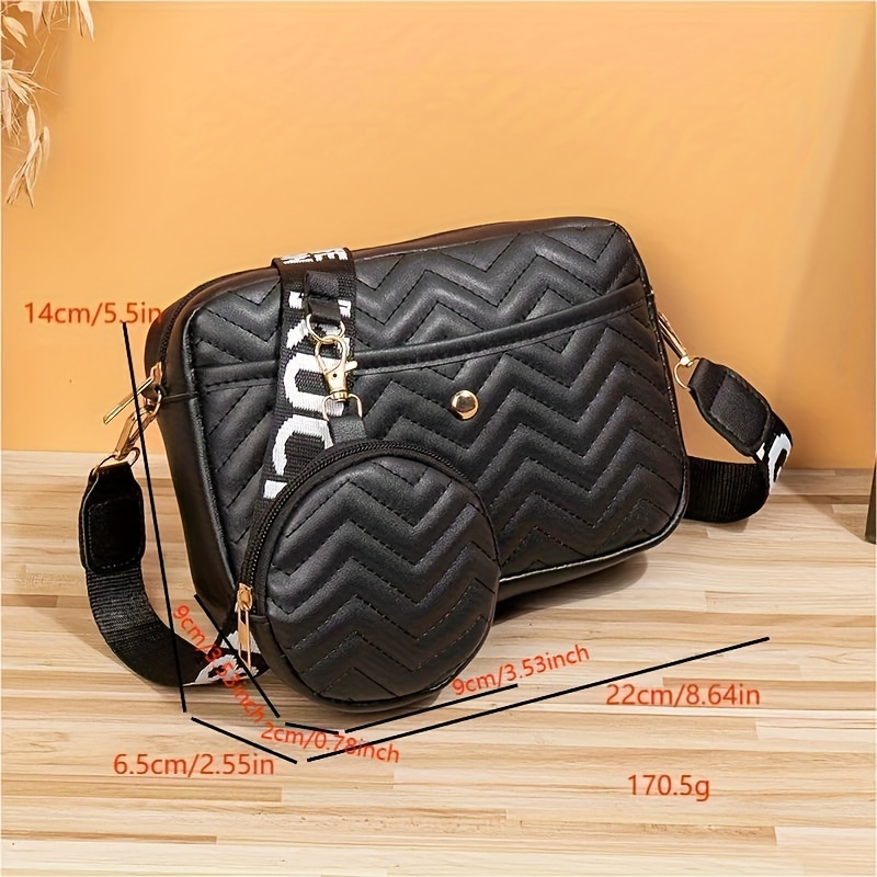 wave pattern crossbody shoulder bag women letter - Temu Türkiye