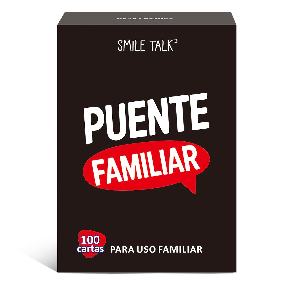 TEMU SMILE TALK para Fiestas Familiares, Juego de Mesa. 100 Tarjetas de Preguntas y Respuestas e Interacción para Ayudar a a Conocerse Mejor y