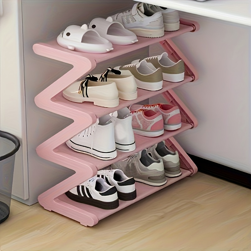 1  layer simple shoe rack household doorway multi layer storage shoe cabinet student   under table miscellaneous shoe storage shelf for entryway doorway bedroom hallway simple household shoe storage organizer