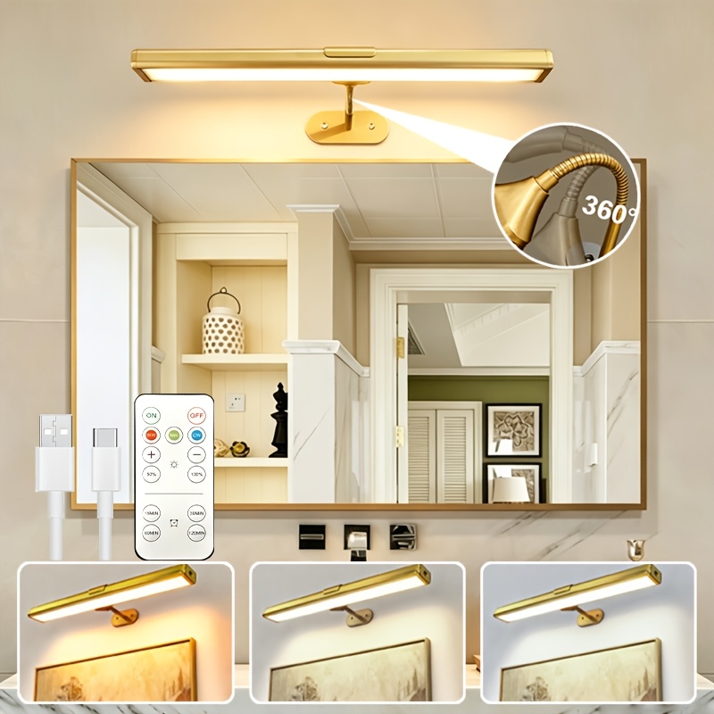 Dimmable LED Display Light with Remote Control and Adjustable Mount