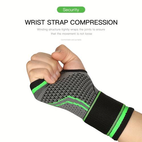 knitted wrist compression support elastic support sleeve breathable sports wristband suitable for fitness exercise typing and sports