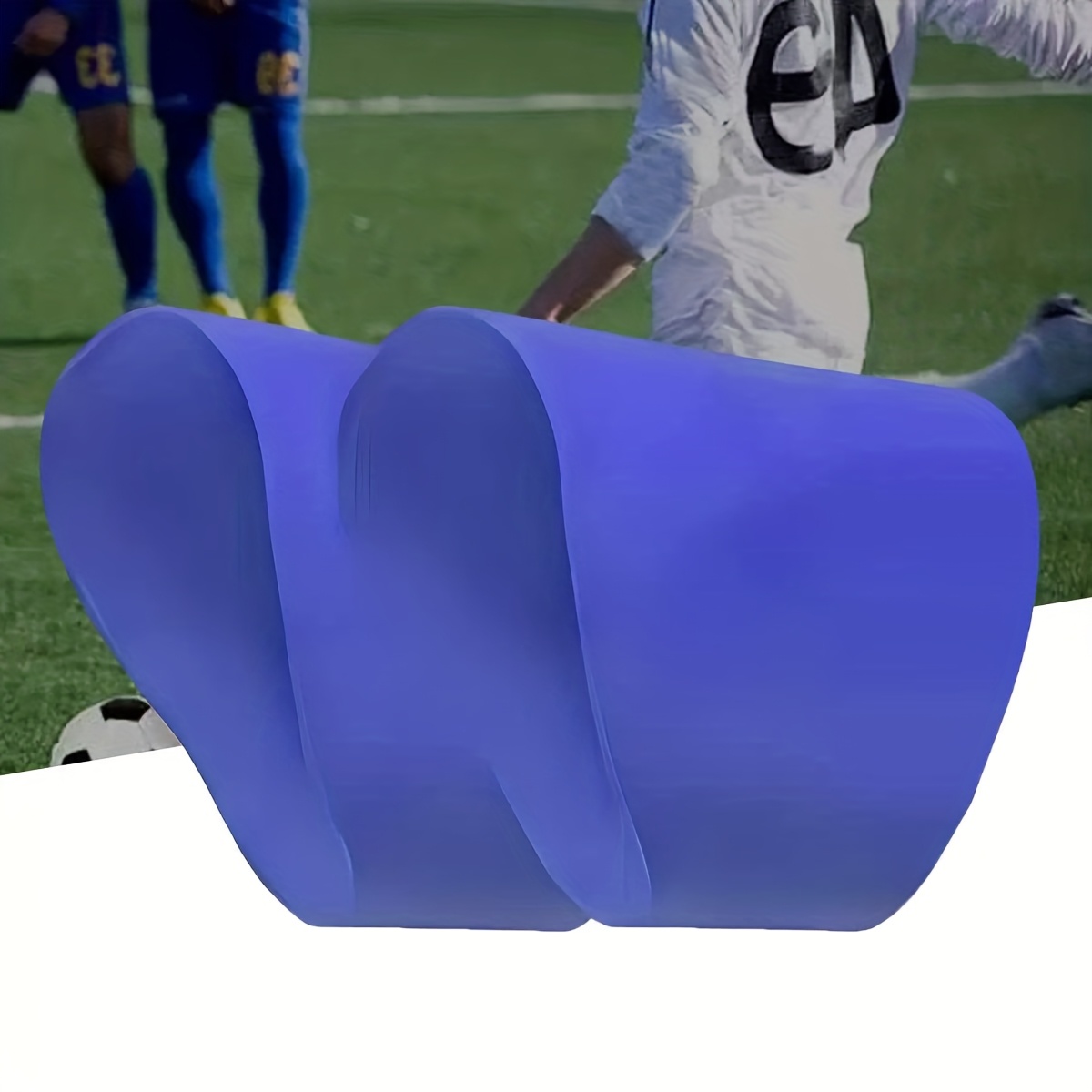 TEMU [Protège-Chaussures de Football Adhésifs] 1 Paire de Protège-Chaussures de Football Adhésifs | Coupe Universelle, Matériau PU, Rouge/Noir/Blanc,