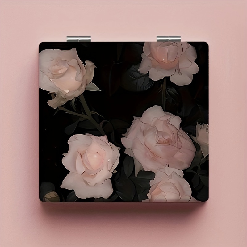 High-value Folding Small Mirror Portable Makeup Makeup Mirror Student Dormitory Cute Desktop Mirror Anime Mirror