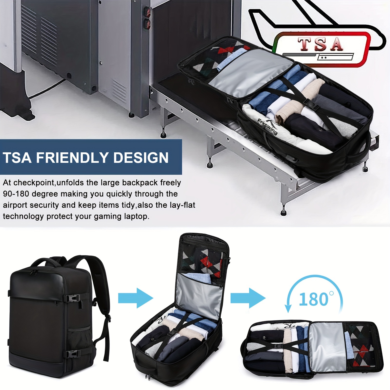 carry on bag small travel tote backpack multi functional pack flight case suitable for 14 inch and 15 6 inch laptops casual airline approved underseat bag backpack outdoor hiking sports details 5