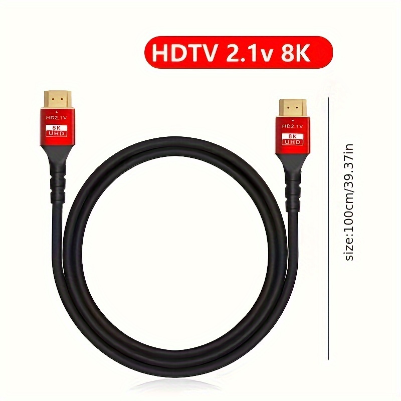 кабел за 8k hdtv hdtv2.1 со висока брзина на пренос на податоци, ултра-hd видео кабел за поврзување на и јутер, поддржува 8k@ , 4k@120hz, 2k@240hz, 1080p@240hz Детали за производот 5