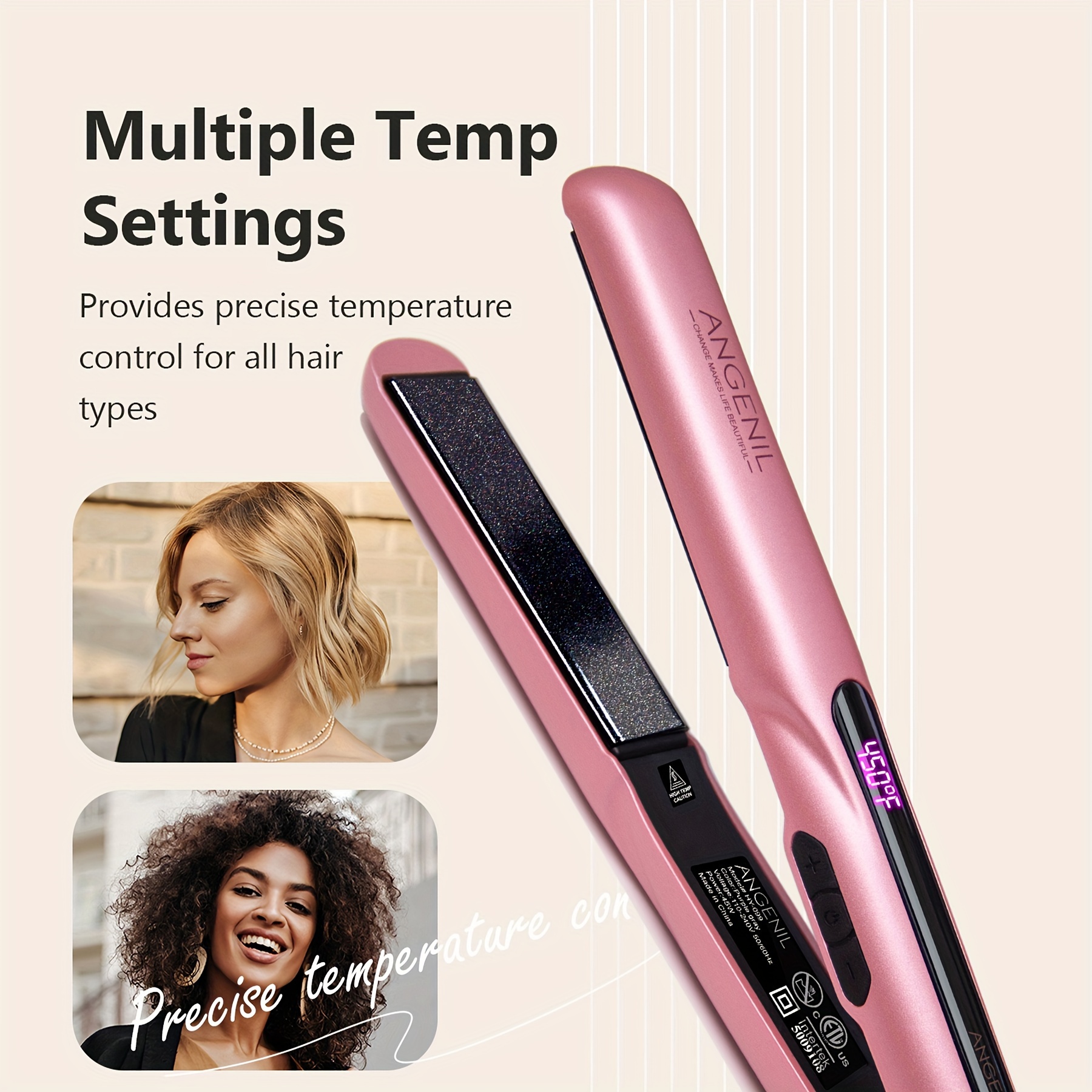 Newest Flat/Curling Iron 2in1