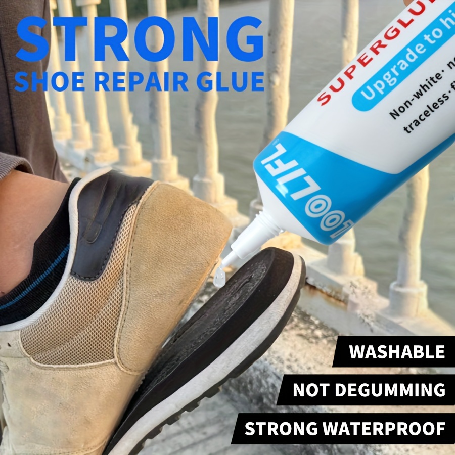 

60ml Super Strong Shoe Repair Glue, High Viscosity Waterproof Adhesive For Sports & Leather Footwear, Flexible Bonding For Faux Leather, Tube Container, Multi-shoe Compatibility, Sealant