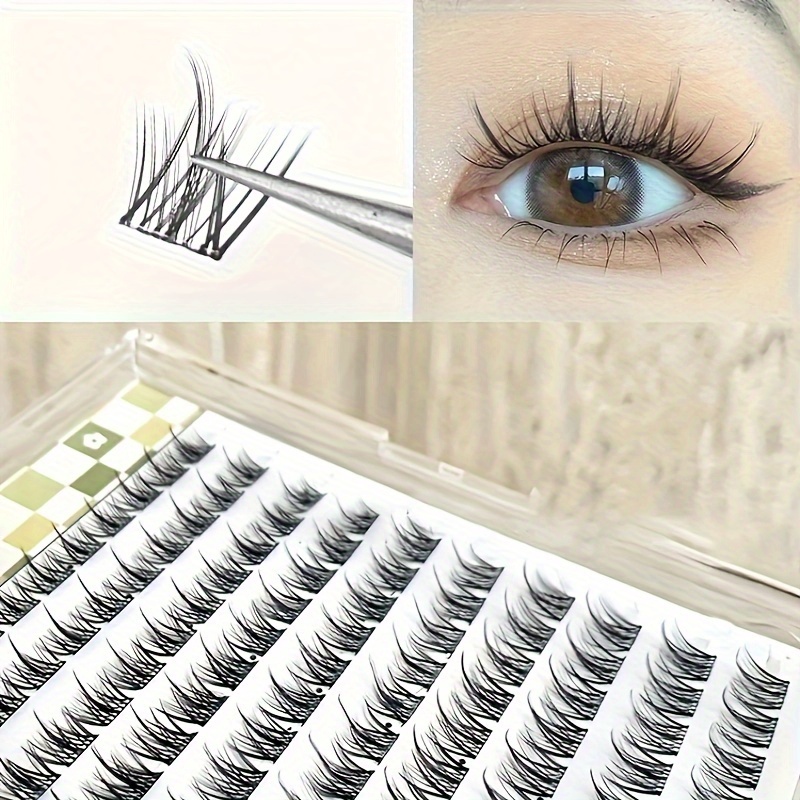 

10 Rows Self-adhesive False Eyelashes, Easy Application Lazy Person Magnetic Lashes Set, Natural Look Reusable Fake Eye Lashes For Makeup Beauty