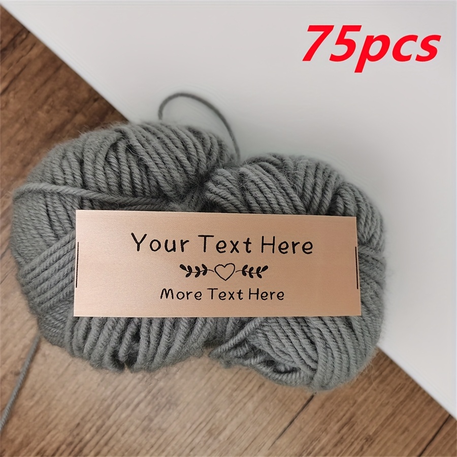 TEMU New 75pcs Personalized Clothing Label Ribbon With Custom Text, Using Heat Transfer Technology To Clear And Beautiful Patterns And Text. Suitable