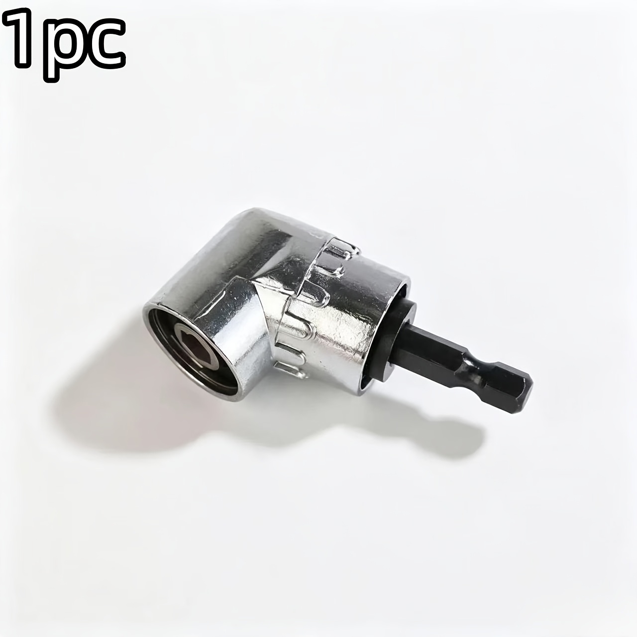 TEMU Right-angle Drill Bit Accessory - Screwdriver Adapter With Magnetic Bit Holder, Compatible With /electric Drills, Ideal For Tight Spaces,
