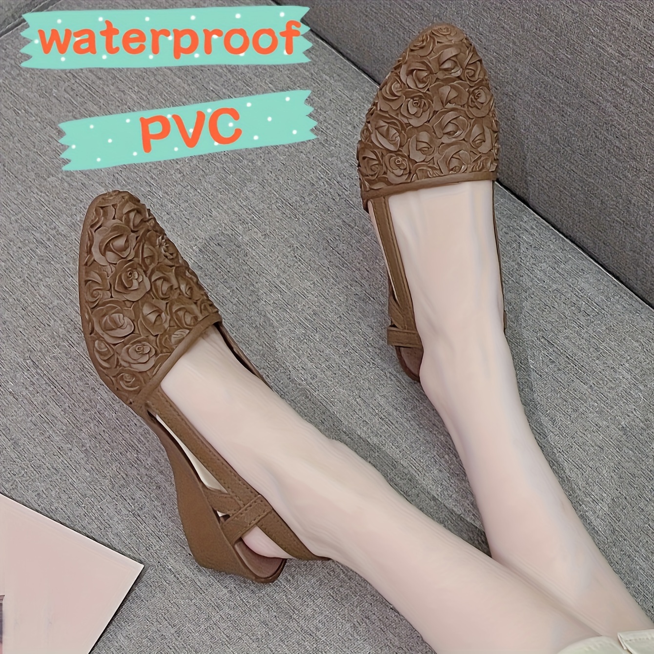 

Women's Rose Decor Wedge Heeled Shoes, Casual Ankle Strap Platform Shoes, Women's Comfortable Shoes