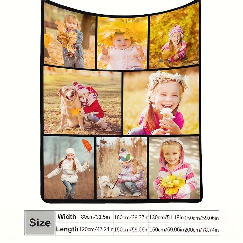 Customized Photo Collage Blanket, Heartfelt Gift